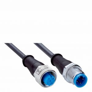 SICK YF2A14-020UB3M2A14 Sensor/ Actuator Cable, PUR, Unshielded, Female & Male Connector, M12, 4 Pin, Straight, A-coded, 2M (2096000)